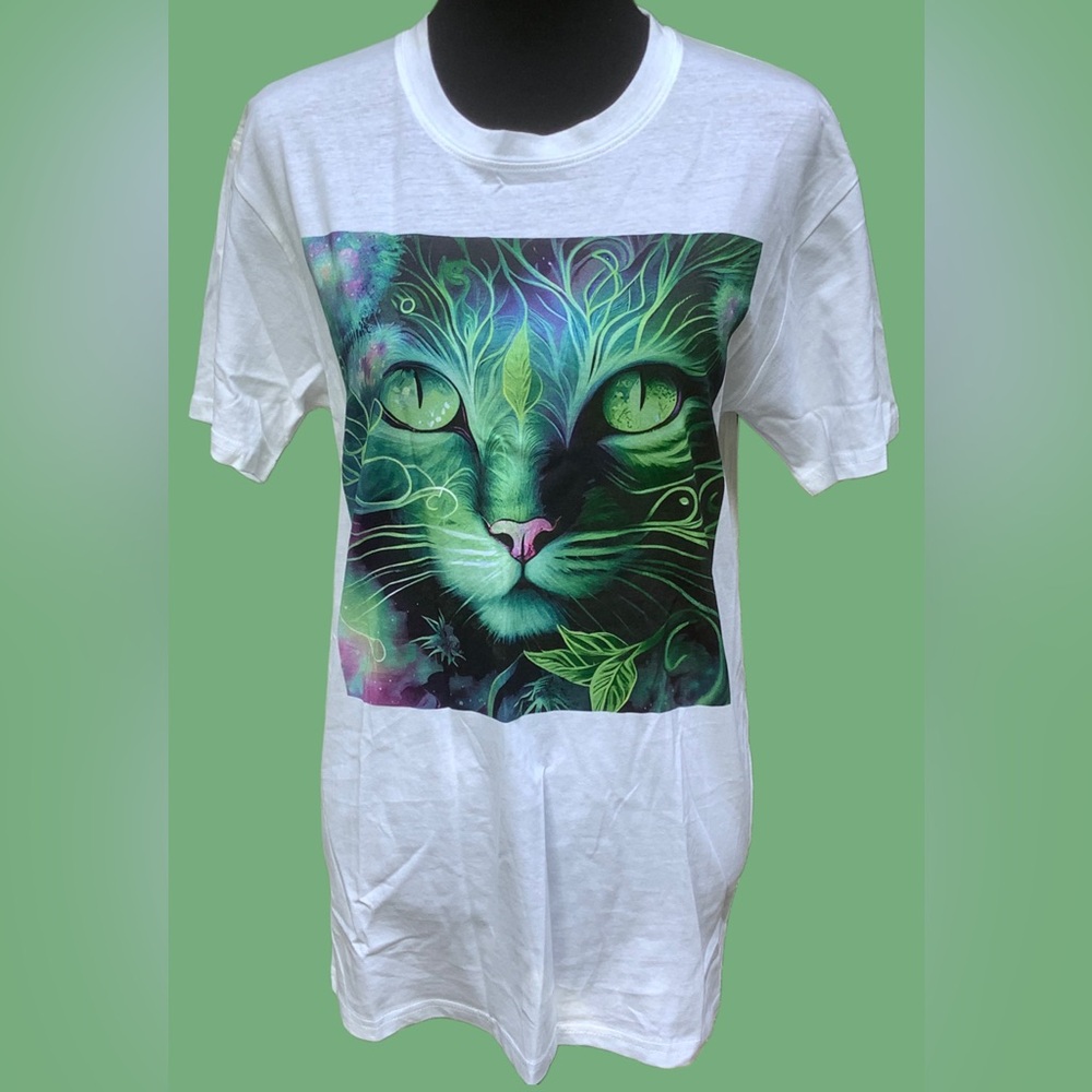 Visual Bliss Co Direct to Garment White  Graphic T-Shirt
